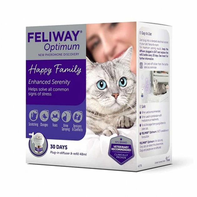 Best Calming Solution for Cats Feliway Optimum Diffuser HappyPets