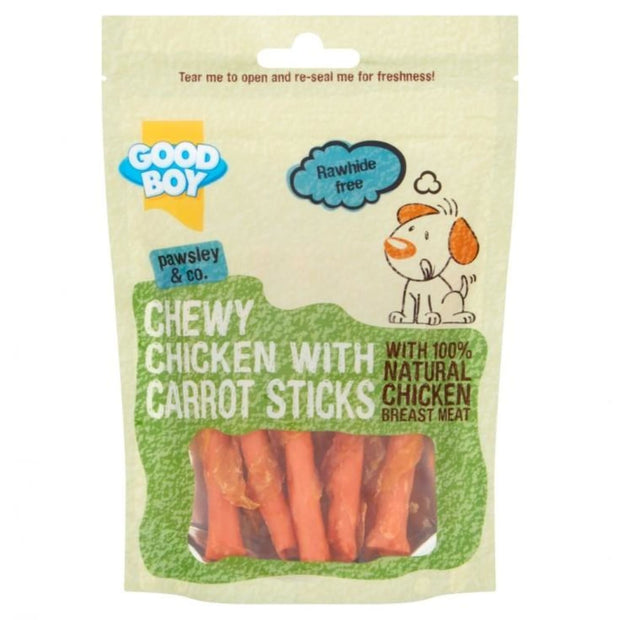 GoodBoy Chewy Chicken with Carrot Sticks - 90g - Dog Treats
