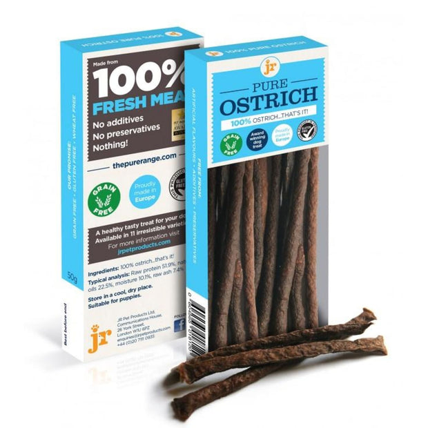 JR Pet Pure Ostrich Sticks - Dog Treats