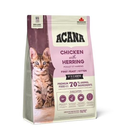 Acana Chicken with Herring First Feast Kitten Dry Cat Food (1.8kg)