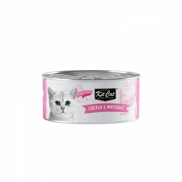 Kit Cat Deboned Chicken & Whitebait Toppers (80g)