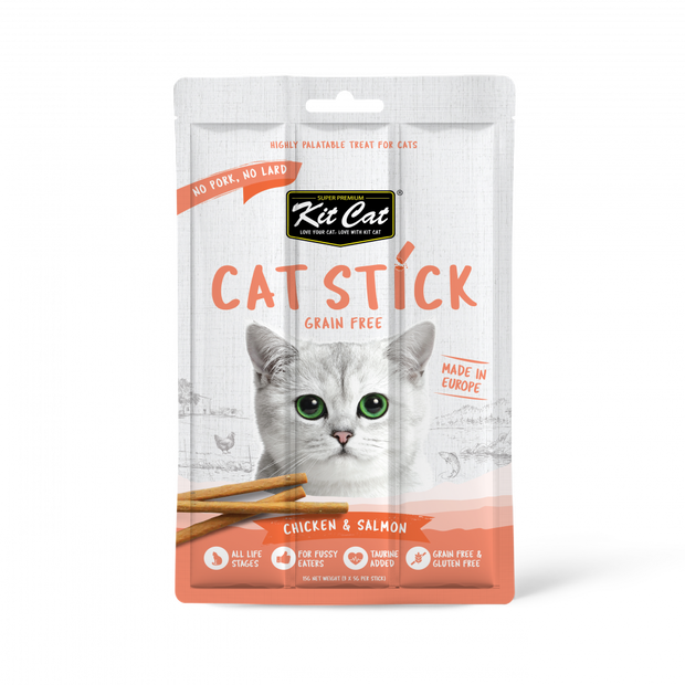 Kit Cat Grain-Free Cat Sticks - Chicken & Salmon