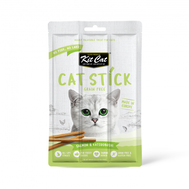 Kit Cat Grain-Free Cat Sticks - Salmon & Katsuobushi