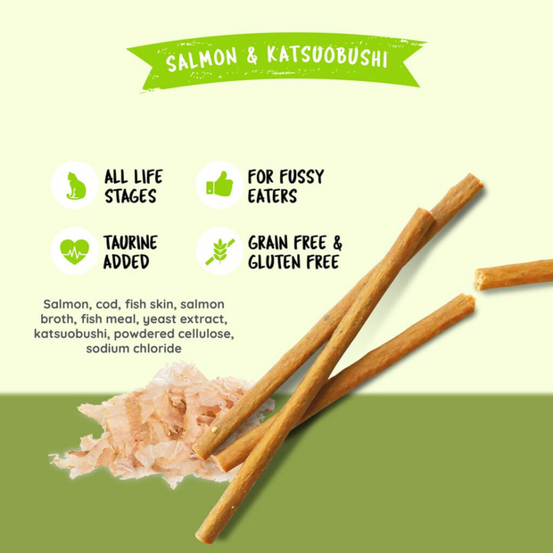 Kit Cat Grain-Free Cat Sticks - Salmon & Katsuobushi