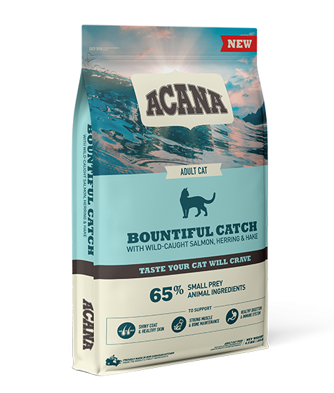 Acana Bountiful Catch Wild-Caught Salmon Herring & Hake Adult Dry Cat Food