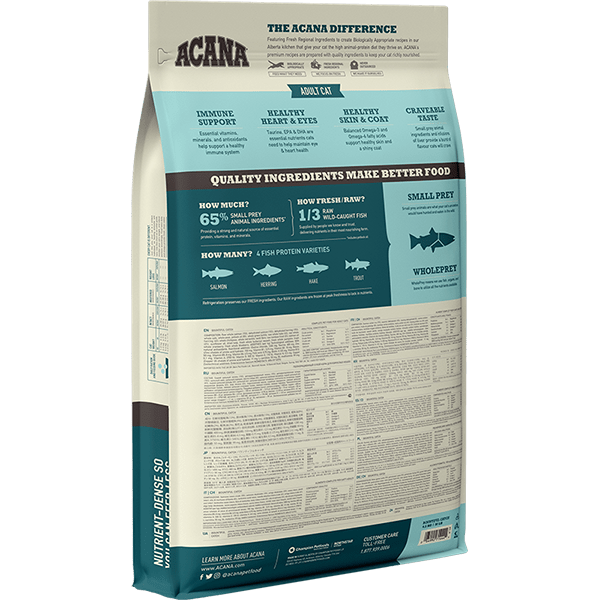 Acana Bountiful Catch Wild-Caught Salmon Herring & Hake Adult Dry Cat Food