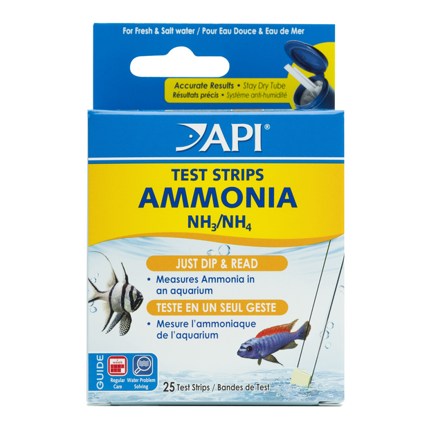API Ammonia NH3/NH4 Test Strips (25 Tests)