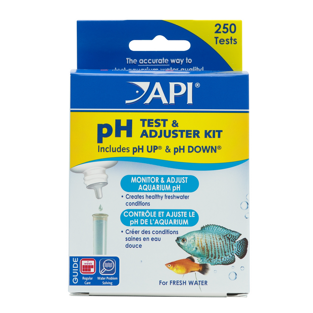 API pH Freshwater Aquarium Test & Adjuster Combo Kit (250 Tests)