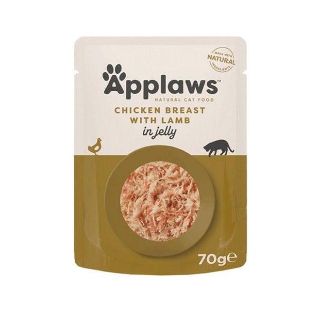 Applaws Cat Wet Food Pouch - Chicken with Lamb in Jelly (70g)