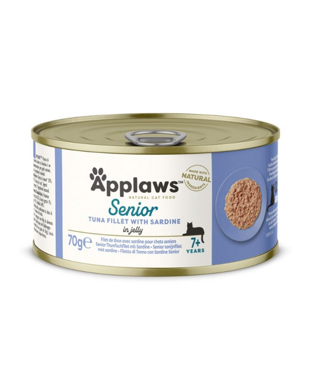Applaws Senior Cat Wet Food - Tuna Fillet with Sardines (70g)