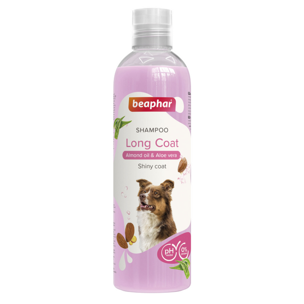 Beaphar Long Coat Dog Shampoo - Almond Oil & Aloe Vera