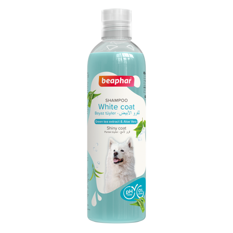 Beaphar White Coat Dog Shampoo - Green Tea & Aloe Vera