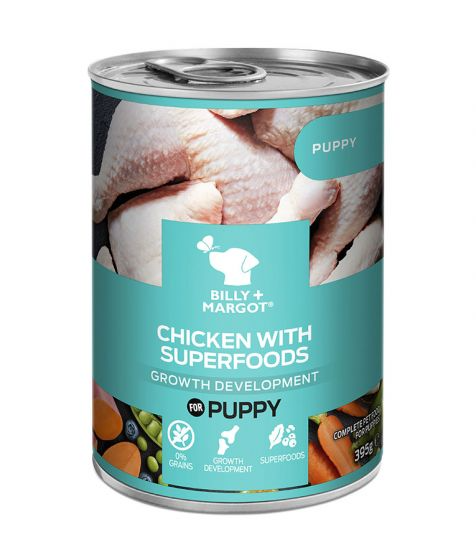 Billy & Margot Chicken with Superfoods - Puppy (395g)