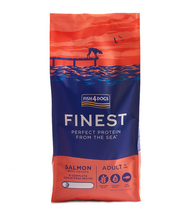 Fish4Dogs Finest Salmon Large Kibble Adult Dry Dog Food (12kg)