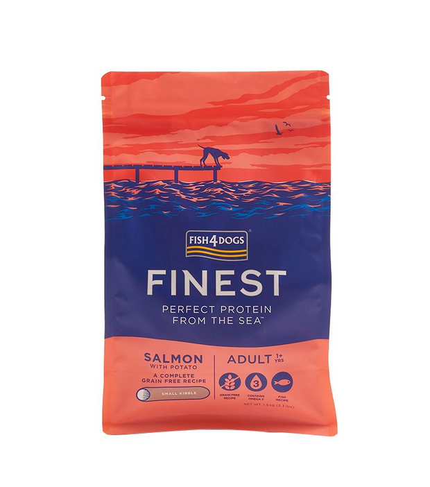 Fish4Dogs Finest Salmon Small Kibble Adult Dry Dog Food (1.5kg)
