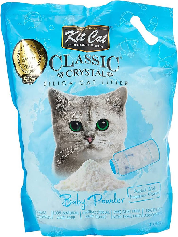 Kit Cat Crystal Litter Baby Powder (5L)