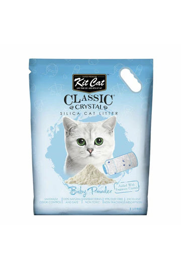 ** Sale ** Kit Cat Classic Crystal Cat Litter (Baby Powder) 5L
