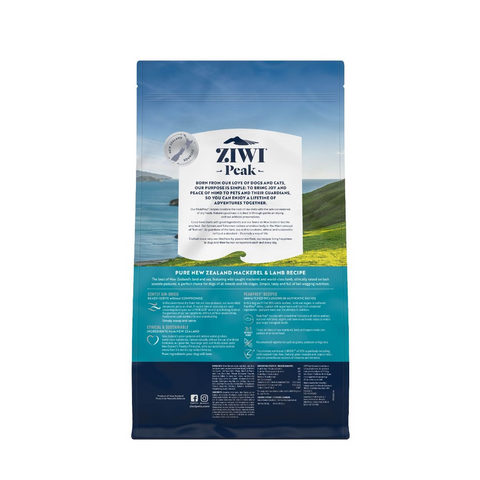 ZIWI Peak Air-Dried Mackerel & Lamb Recipe for Dogs (2.5kg)