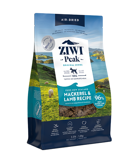 ZIWI Peak Air-Dried Mackerel & Lamb Recipe for Dogs (2.5kg)