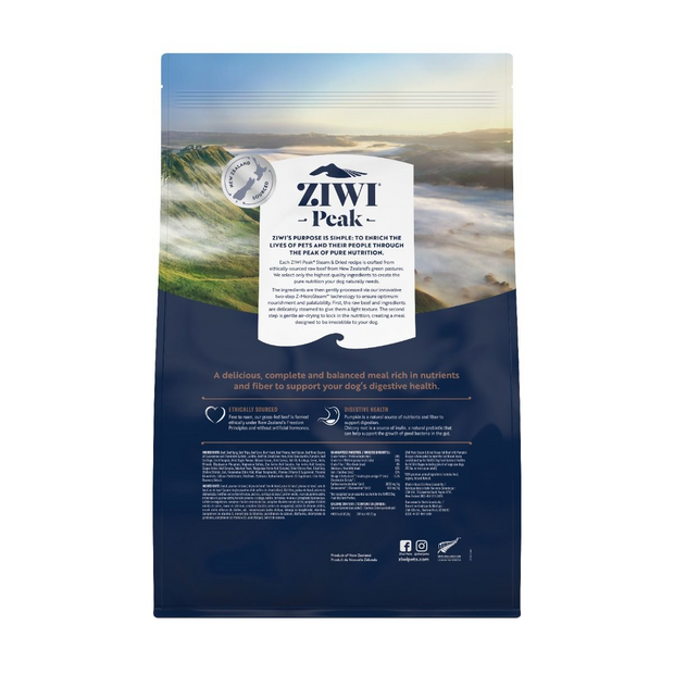 ZIWI Peak Steam & Dried Beef with Pumpkin Dry Dog Food (3.2kg)