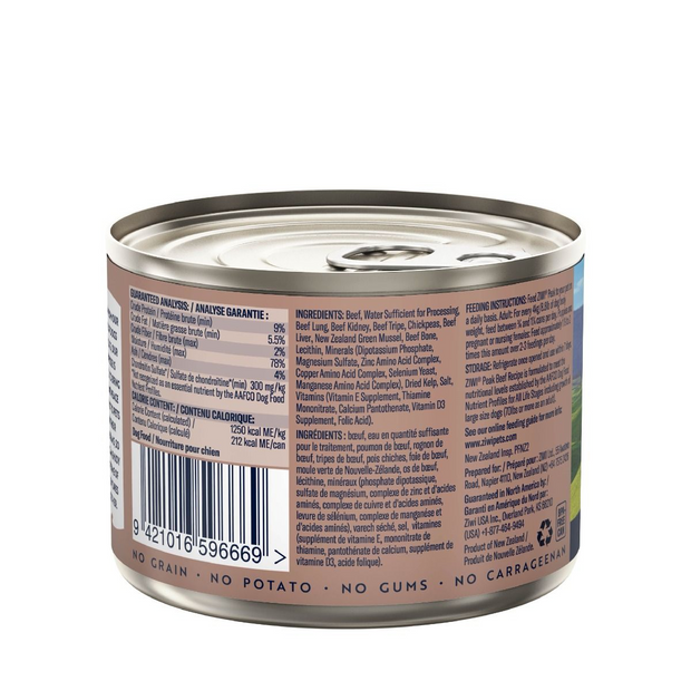 ZIWI Peak Beef Recipe Wet Dog Food