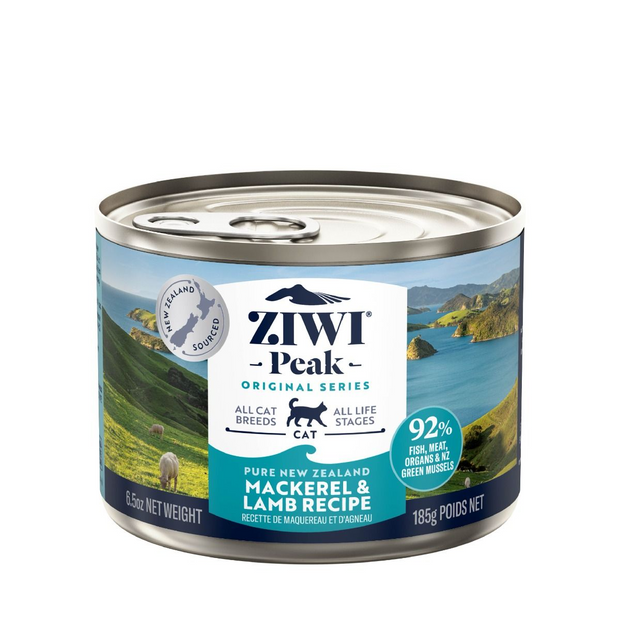 ZIWI Peak Mackerel & Lamb Recipe Wet Cat Food (185g)
