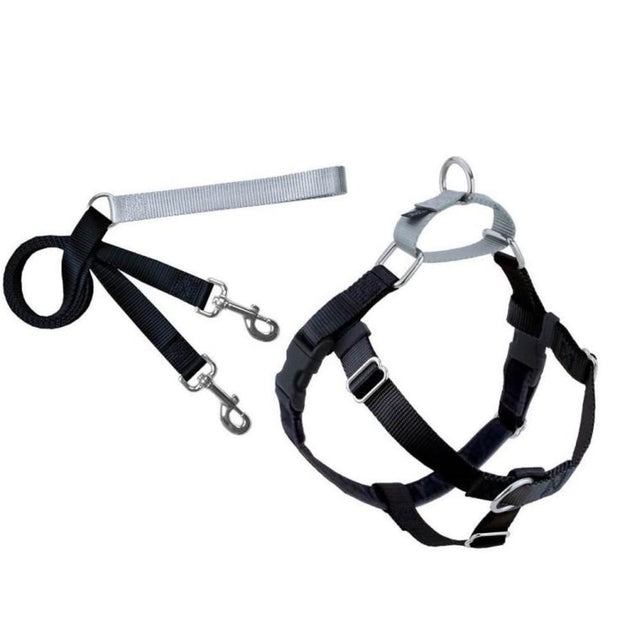 2Hounds Design Freedom No-pull Harness & Leash - Black