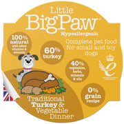 Little Big Paw Small Breed Turkey & Veg 150g