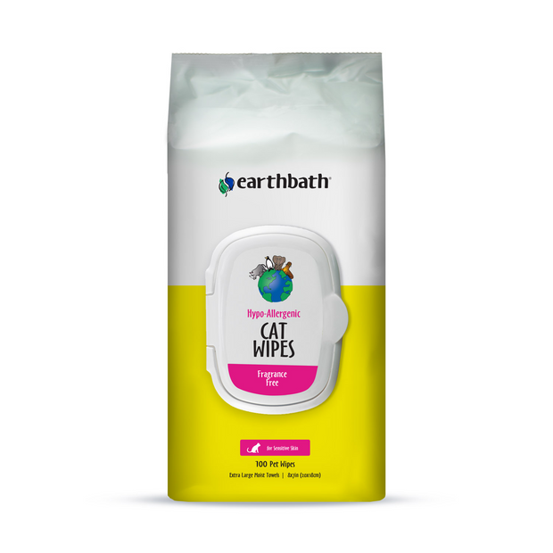 earthbath Hypo-Allergenic Fragrance Free Cat Wipes