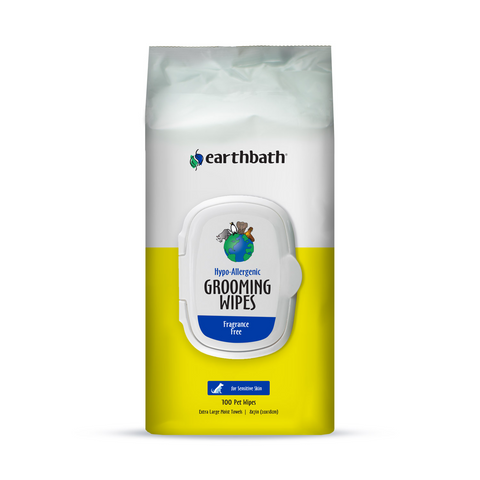 earthbath Hypo-Allergenic & Fragrance-free Grooming Wipes