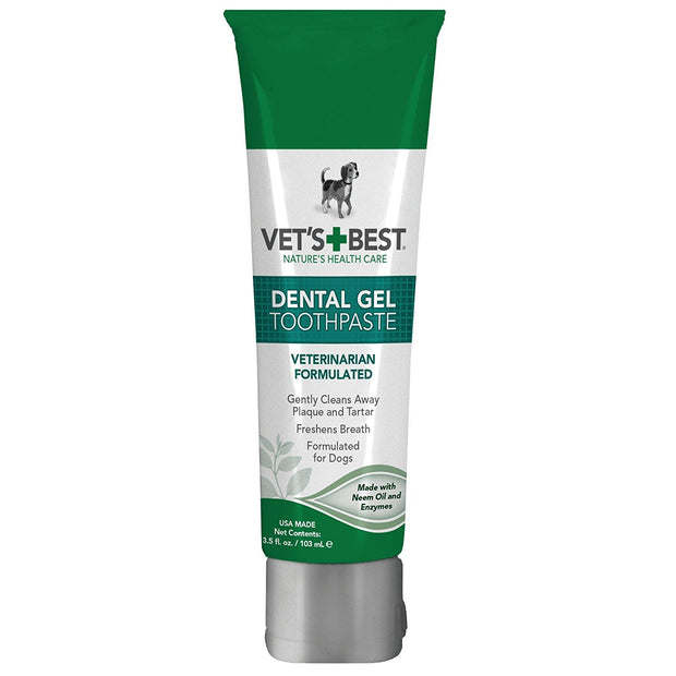Vets Best Dental Care Gel for Dogs 100g (with silicon finger brush)