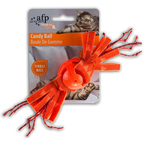 All For Paws Candy Ball - Orange - Cat Toys
