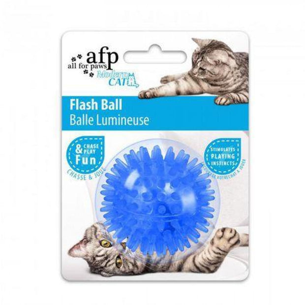 All For Paws Cat Flash Ball - Blue - Cat Toys