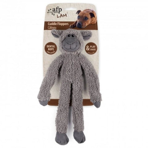 All For Paws Cuddle Ropey Flopper Sheep - Dog Toys