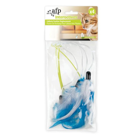 All For Paws Culbuto Feather Refill (4-Pack) - Cat Toys