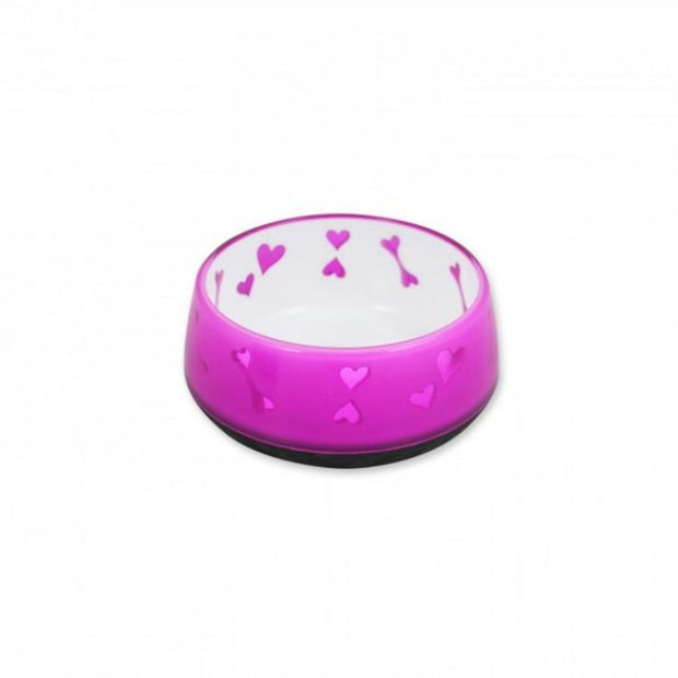 All For Paws Dog Love Bowl - Pink - Dog Bowls & Feeders