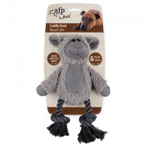 All For Paws Lambswool Cuddle Knot Sheep - Dog Toys