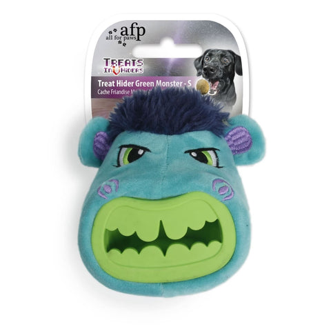 All For Paws Monster Head Treat Hider - Dog Toys