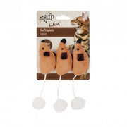 All For Paws Mouse Triplets - Tan - Cat Toys