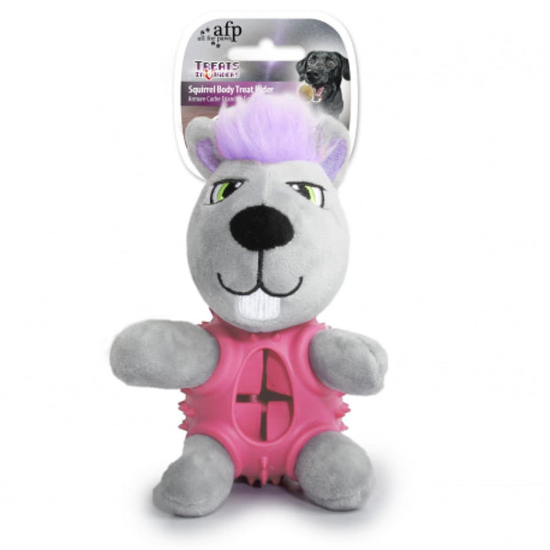 All For Paws Squirrel Body Treat Hider - Dog Toys