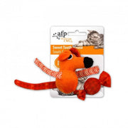 All For Paws Sweet Tooth Mouse - Orange - Cat Toys