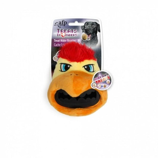 All For Paws Treat Hider Rooster Head - Dog Toys