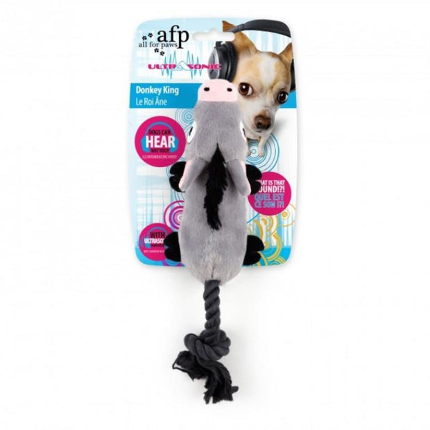 All For Paws Ultrasonic Donkey King - Dog Toys