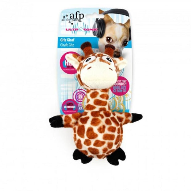 All For Paws Ultrasonic Giraffe - Dog Toys