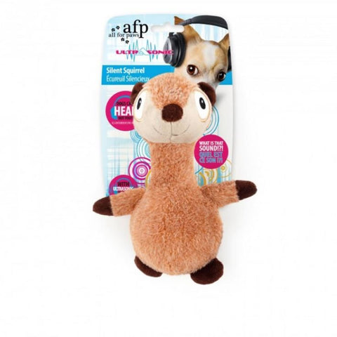 All For Paws Ultrasonic Silent Squirrel - Dog Toys
