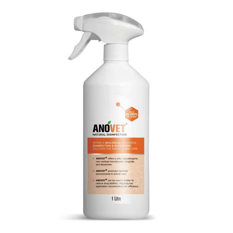 Anovet Natural Disinfection Spray - 1 Litre - First Aid