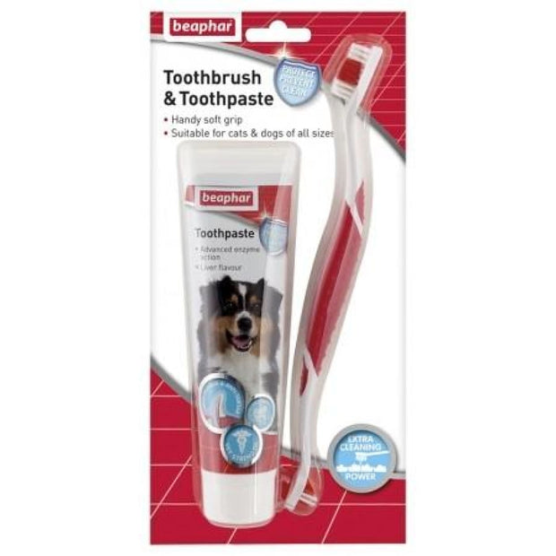 Beaphar Toothbrush & Toothpaste Set - Healthcare & Grooming