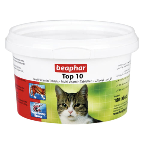 Beaphar Top10 Cat Multi-Vitamins - Cat Health & Grooming