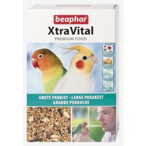 Beaphar XtraVital Large Parakeet Feed - 500g - Bird Food
