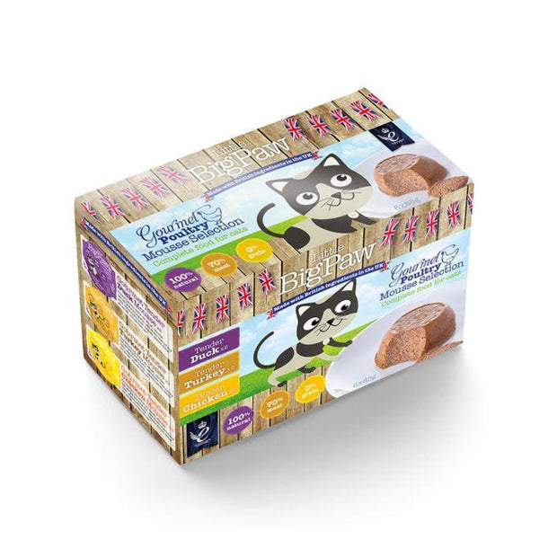 Little Big Paw Gourmet Poultry Mousse Selection (6 x 85g) - 